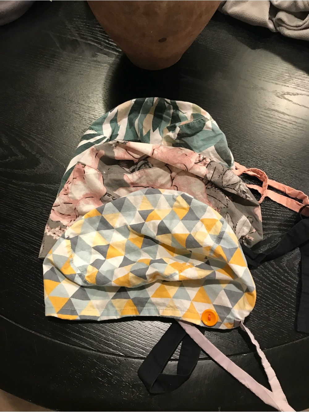 Handmade Scrub hat set of 3